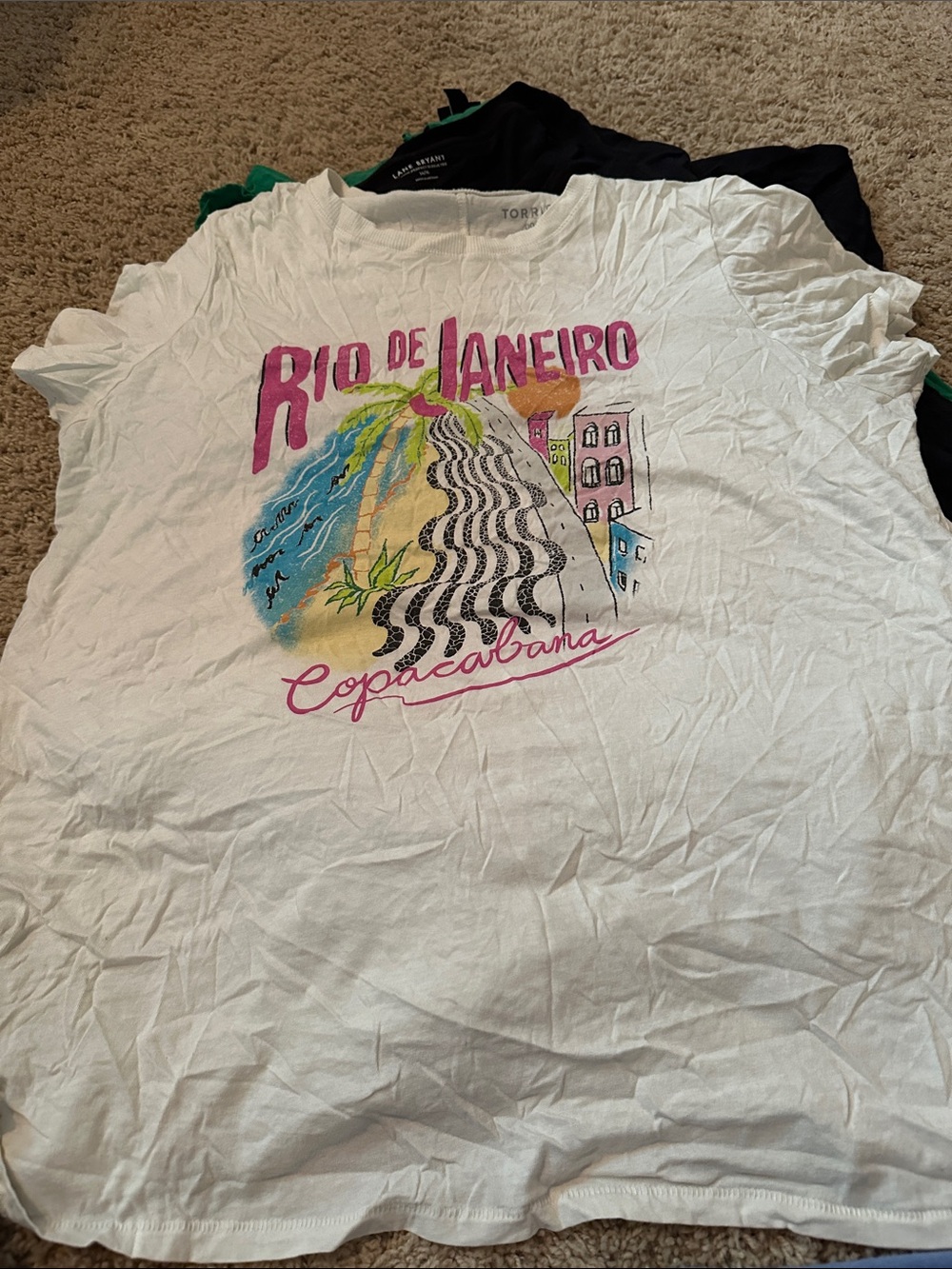torrid White Rio de Janeiro Copacabana Graphic Tee